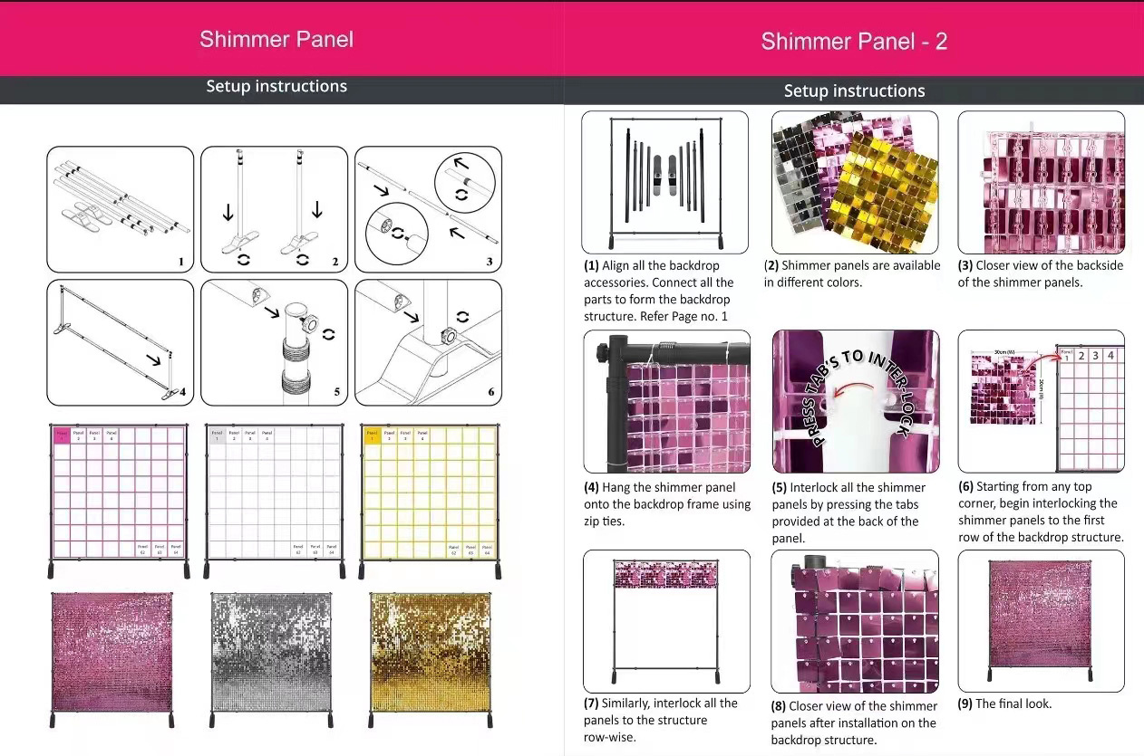 FRAME - Shimer Wall Frame Structure- adjustable Sizes