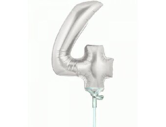 Cijfer 4 - Silver - 7inch - 11 stuks