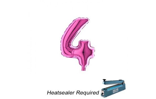 Cijfer MICRO Fuchsia 7" - 4 - 3 stuks