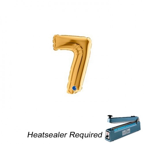 Cijfer 7 - Gold - 7 inch - 10 stuks