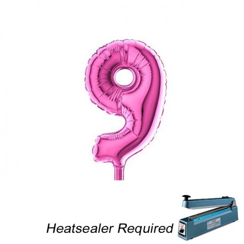 Cijfer MICRO Fuchsia 7" - 9 - 5 stuks