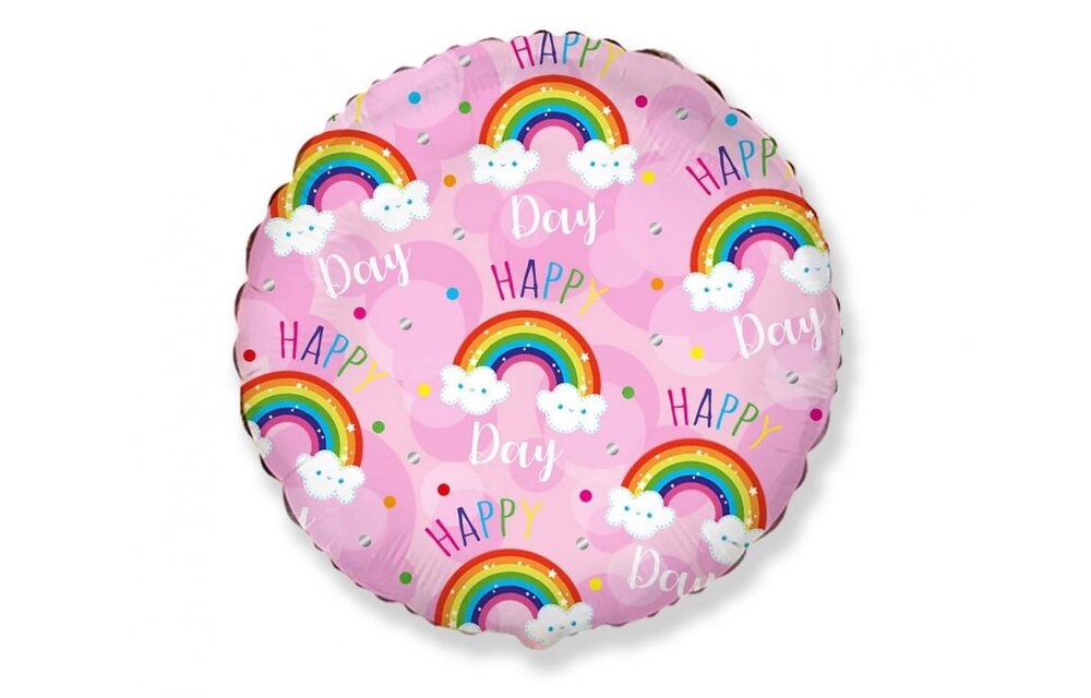 Happy Day - Rainbow Pink - 18 inch - Flex metal