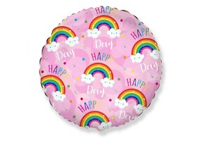 Happy Day - Rainbow Pink - 18 inch - Flex metal