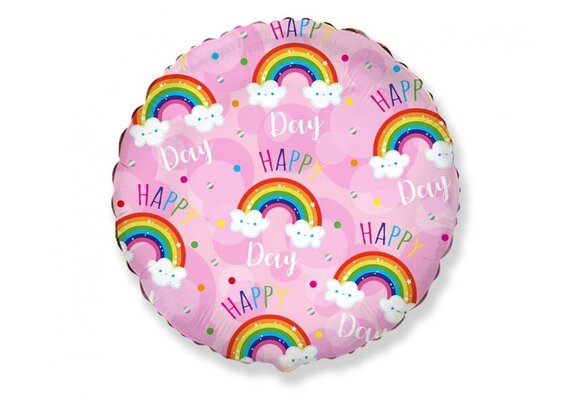 Happy Day - Rainbow Pink - 18 inch - Flex metal