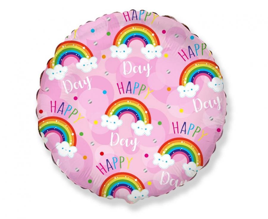 Happy Day - Rainbow Pink - 18 inch - Flex metal