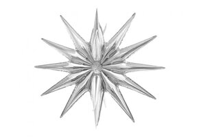 Magic Star - 3D Silver - 50 x 46 cm