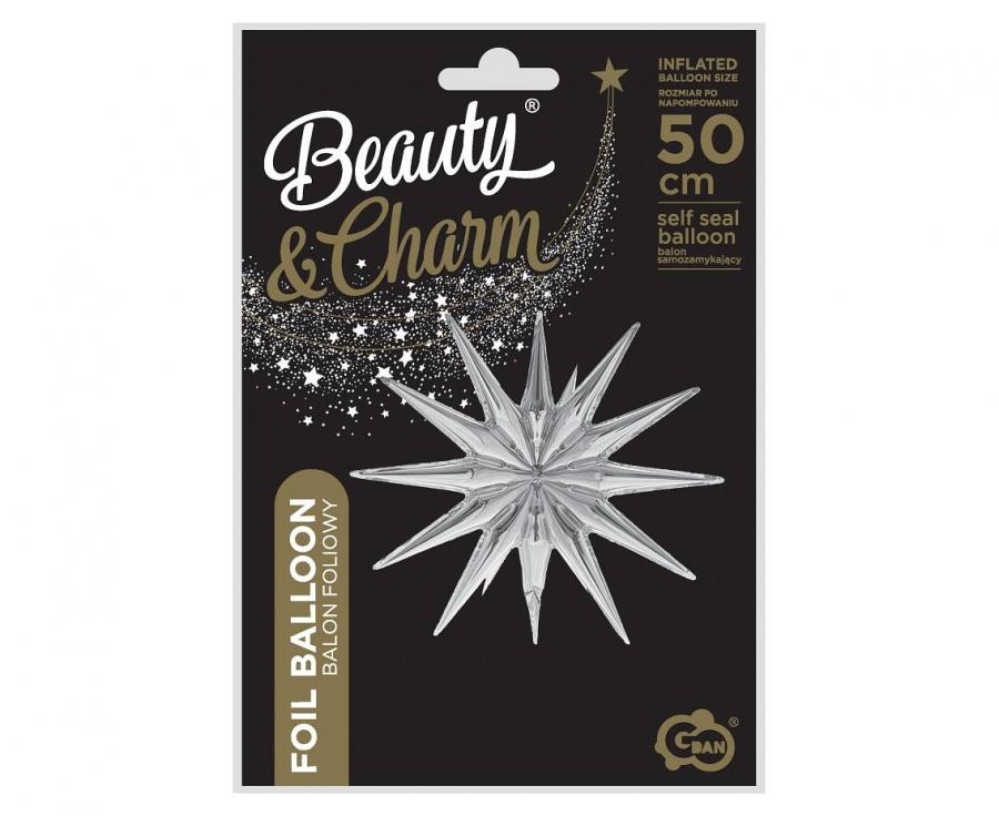 Magic Star - 3D Silver - 50 x 46 cm