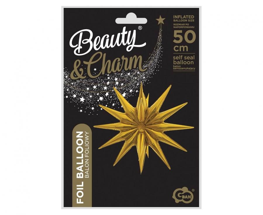 Magic Star - 3D Gold - 50 x 46 cm