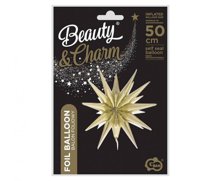 Magic Star - 3D Champagne - 50 x 46 cm