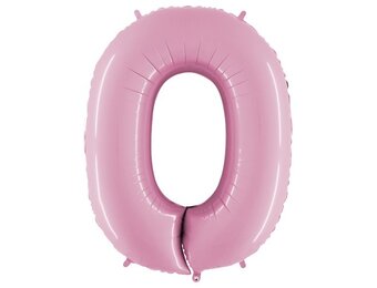 Cijfer Pastel Pink 0 - 26 inch - Grabo