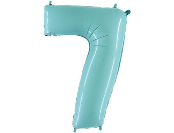 Cijfer Pastel Blue 7- 26 inch - Grabo