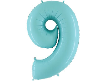 Cijfer Pastel Blue 9 - 26 inch - Grabo