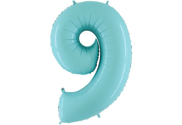 Cijfer Pastel Blue 9 - 26 inch - Grabo