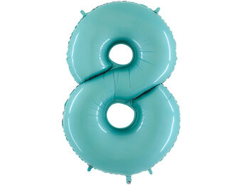 Cijfer Pastel Blue 8 - 26 inch - Grabo
