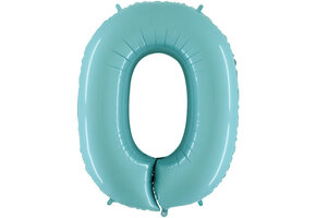 Cijfer Pastel Blue 0 - 26 inch - Grabo