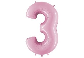 Cijfer Pink 3 - 26 inch - Grabo