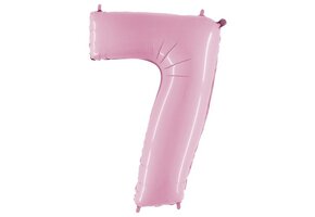 Cijfer Pastel Pink 7 - 26 inch - Grabo