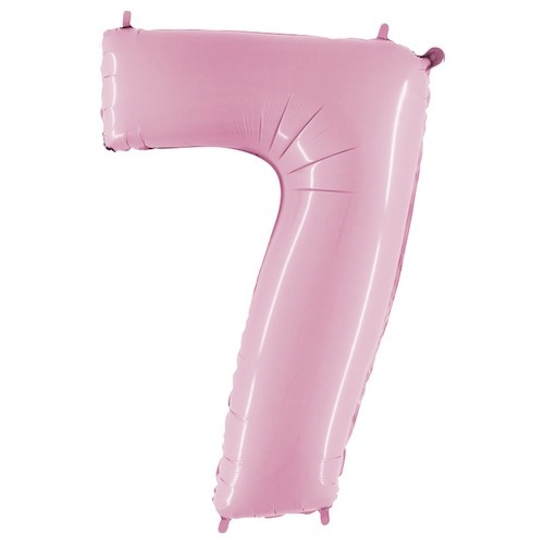 Cijfer Pastel Pink 7 - 26 inch - Grabo