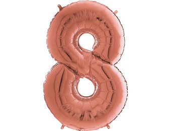 Cijfer Rose Gold 8 - 26 inch - Grabo