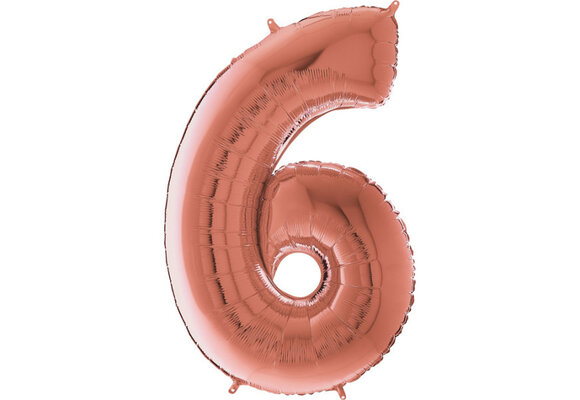 Cijfer Rose Gold 6 - 26 inch - Grabo