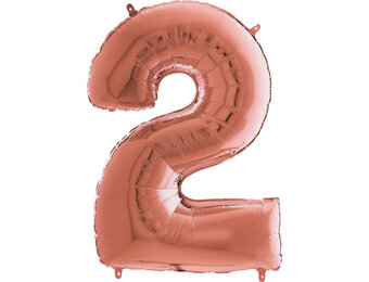 Cijfer Rose Gold 2 - 26 inch - Grabo