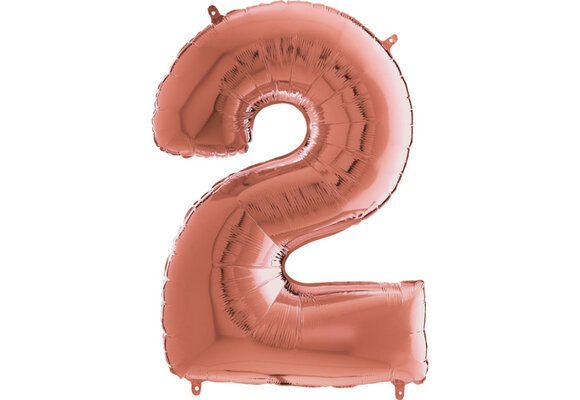 Cijfer Rose Gold 2 - 26 inch - Grabo