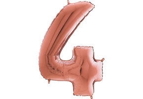 Cijfer Rose Gold 4 - 26 inch - Grabo
