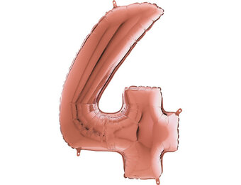 Cijfer Rose Gold 4 - 26 inch - Grabo