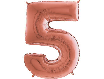 Cijfer Rose Gold 5 - 26 inch - Grabo