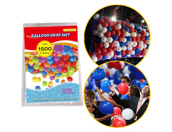 Balloon Drop Net -  1500 x 9 inch ballonnen