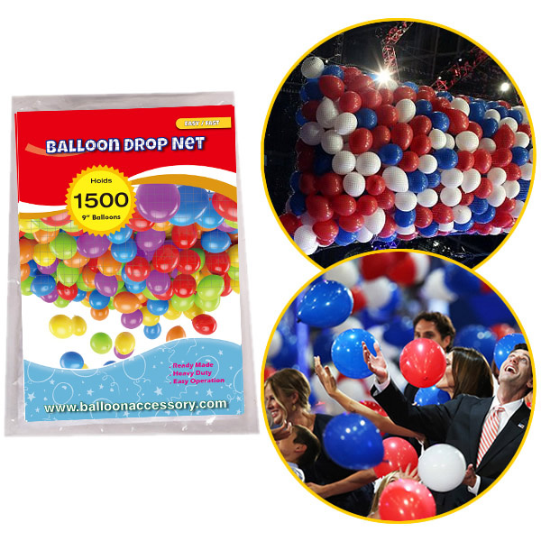 Balloon Drop Net -  1500 x 9 inch ballonnen