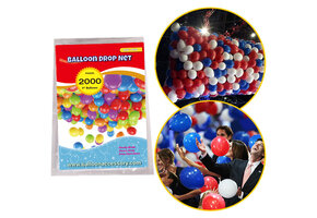 Balloon Drop Net -  2000 x 9 inch ballonnen
