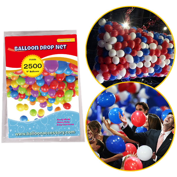 Balloon Drop Net - 2500 x 9 inch ballonnen