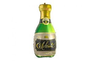 Champagne Bottle Celebrate - Green - 31 x 73cm