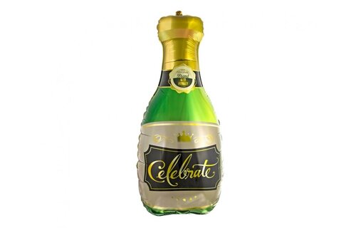 Champagne Bottle Celebrate - Green - 31 x 73cm