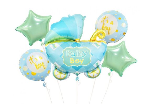Baby Boy Stroller - SET of 5 pcs