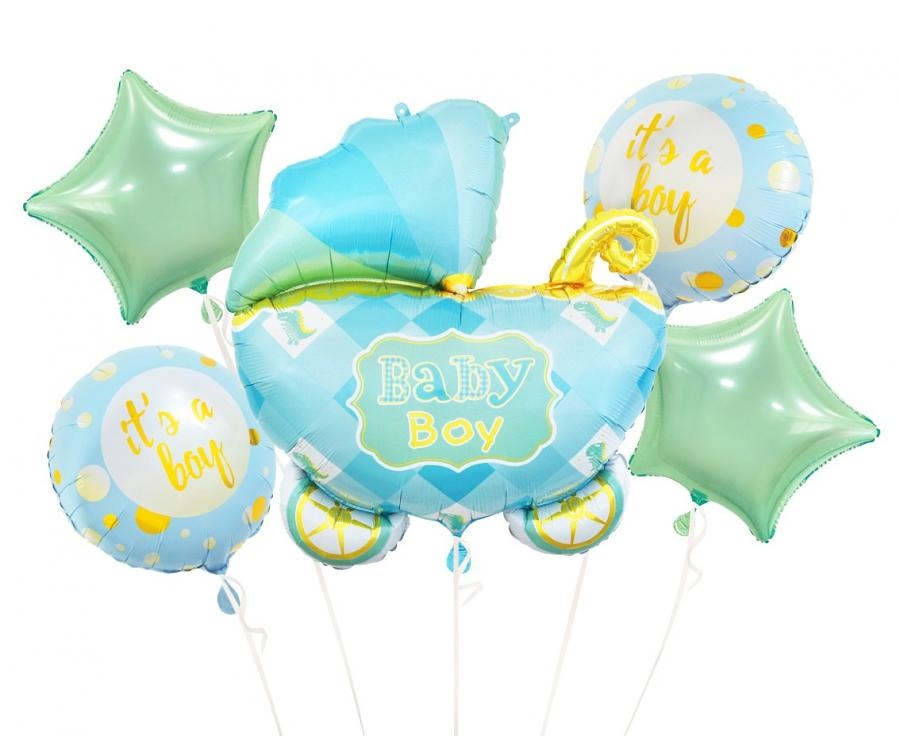 Baby Boy Stroller - SET of 5 pieces