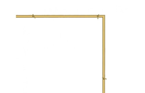 FRAME - SQUARE - Gold - 210x210cm