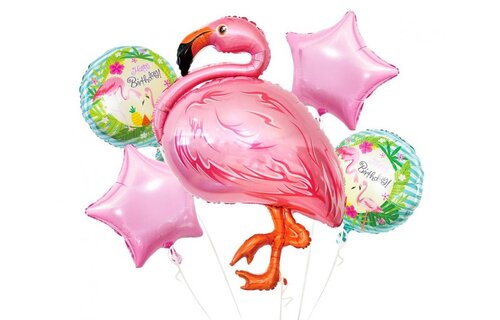 Flamingo - SET van 5 stuks