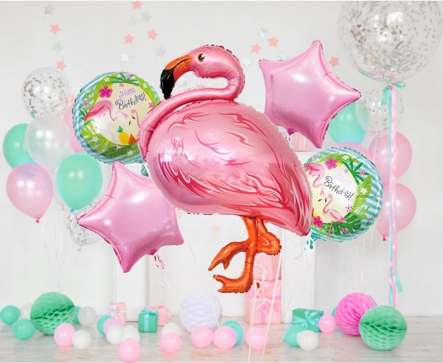Flamingo - SET van 5 stuks