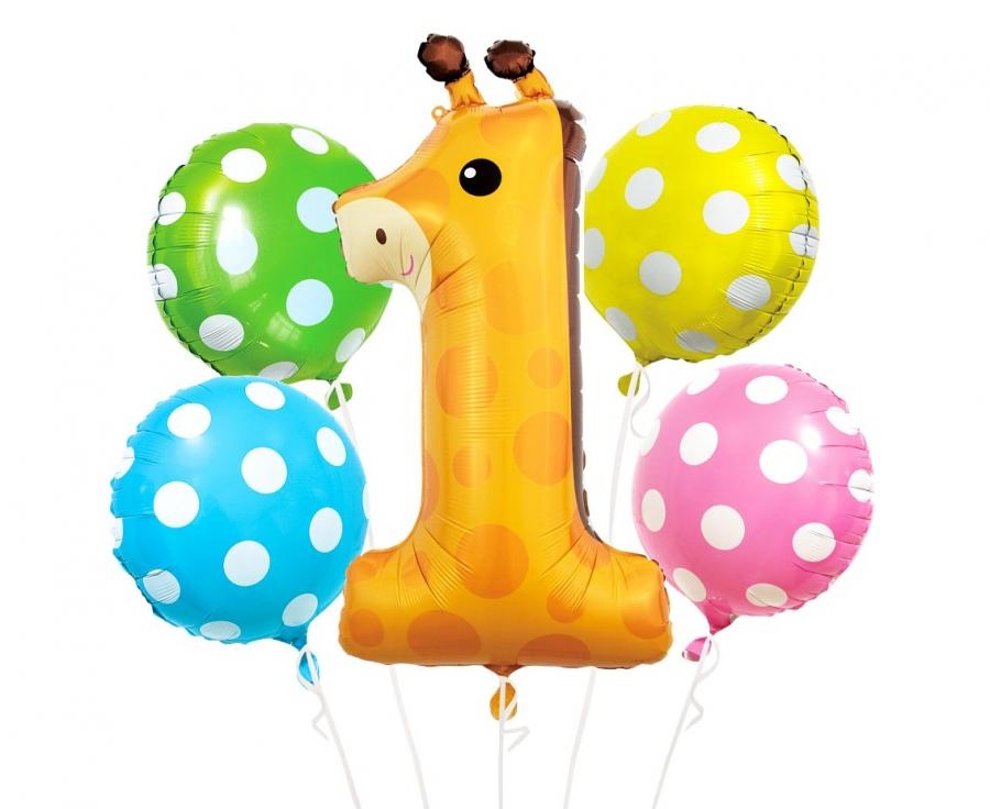 Giraffe Number 1 - SET of 5 pieces