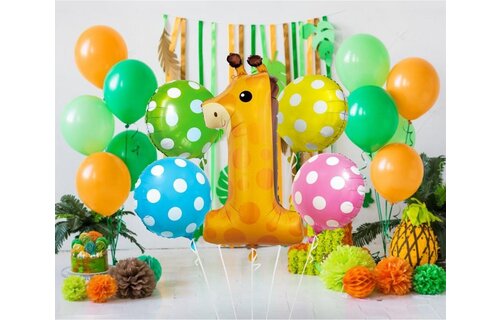 Giraffe Number 1 - SET van 5 stuks