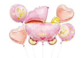 Baby Girl Stroller - SET of 5 pcs