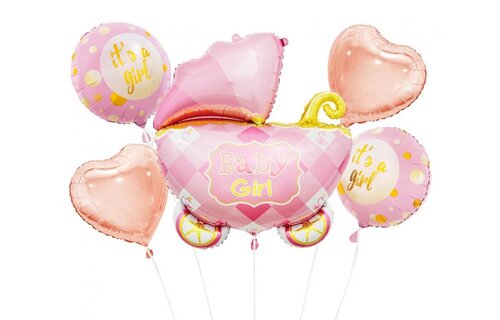Baby Girl Stroller - SET of 5 pieces