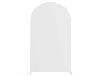 Fabric Cover for Metal Rainbow Frame - Set/3 - White