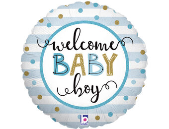 Welcome Baby Boy - 18 inch - Grabo