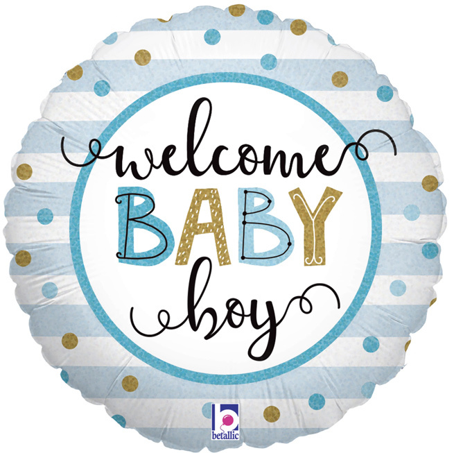 Welcome Baby Boy - 18 inch - Grabo