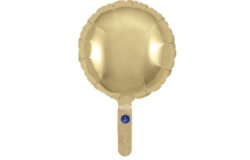 Round - Gold Silk - 9inch -package 5 count - with valve