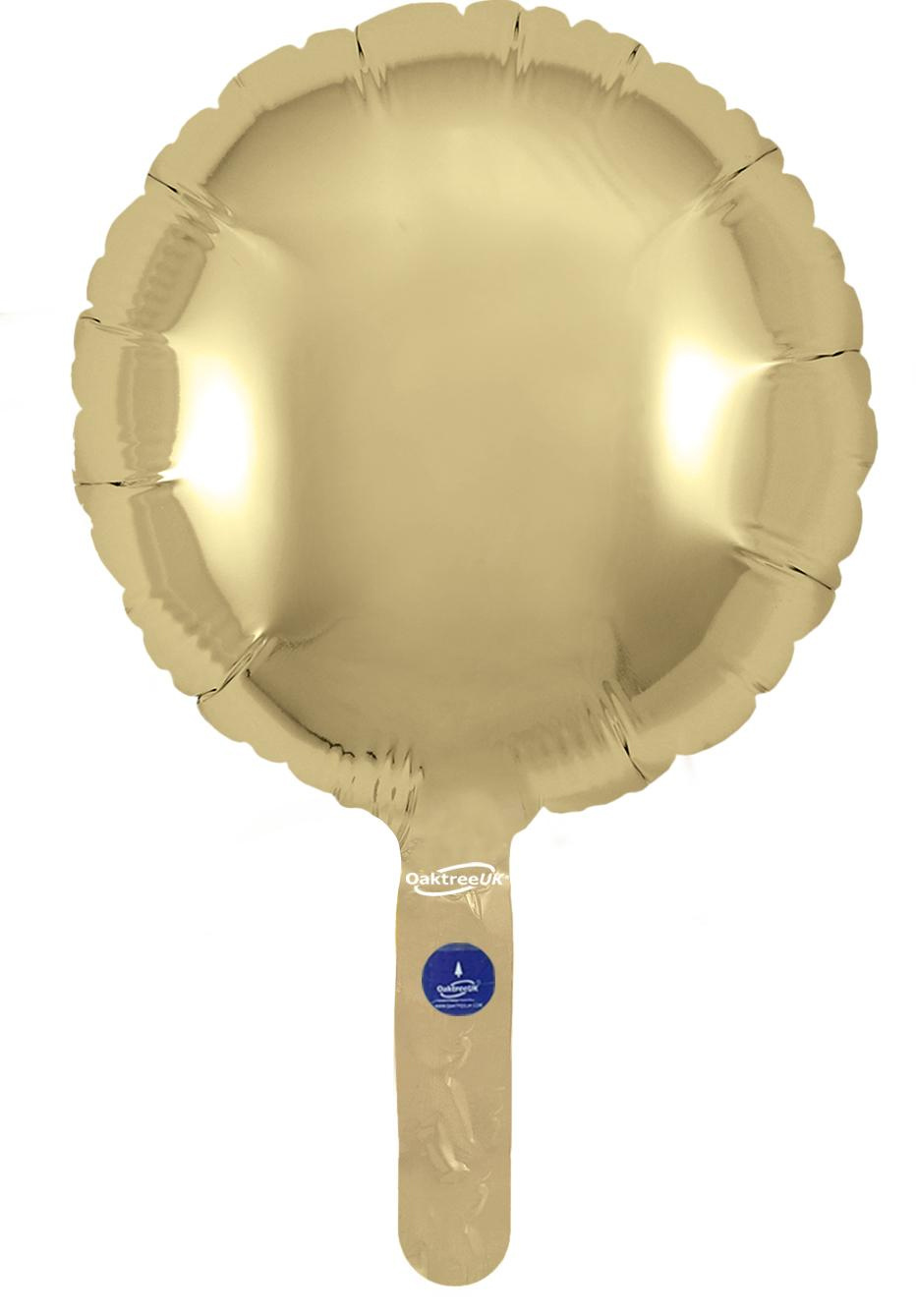 Round - Gold Silk - 9inch - verpakt 5stks - zelfsluitend