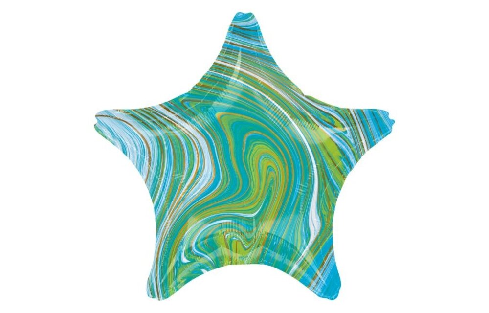 SALE > Star - Marblez Blue Green-  18 inch - Anagram